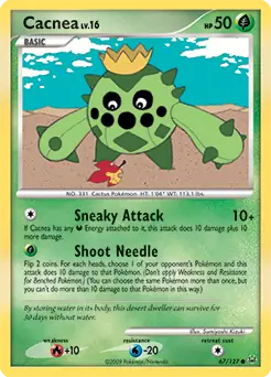 Cacnea 67 - Platinum Pokesingles