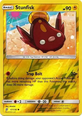 Stunfisk Reverse Holo 67/236 - Unified Minds Pokesingles