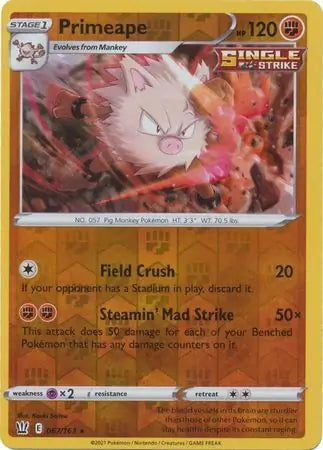 Primeape Reverse Holo 067 - Battle Styles