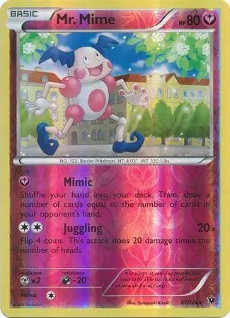 Mr. Mime Reverse Holo 67 - Fates Collide Pokesingles