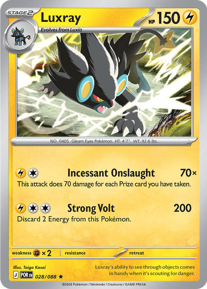 Luxray 028 - ME03: Perfect Order - Reverse Holofoil