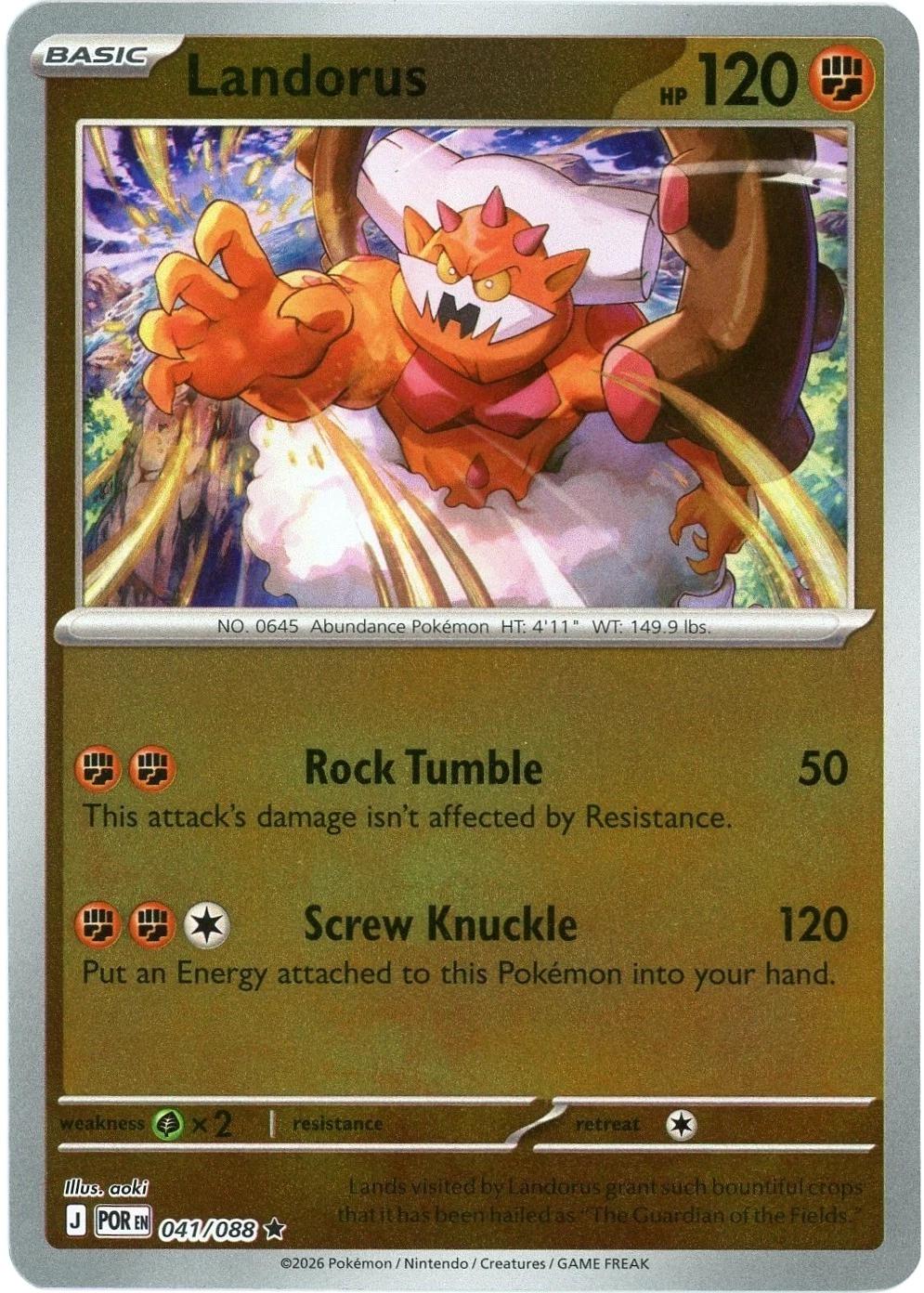 Landorus 041 - ME03: Perfect Order - Reverse Holofoil