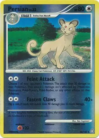 Persian Reverse Holo 68 - Legends Awakened Pokesingles