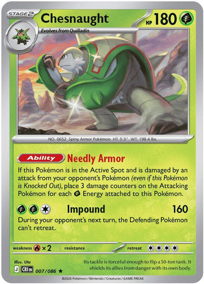 Chesnaught 007 - ME04: Chaos Rising - Holofoil