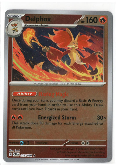 Delphox 013 - ME04: Chaos Rising - Reverse Holofoil