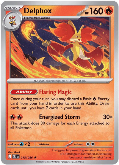 Delphox 013 - ME04: Chaos Rising - Holofoil