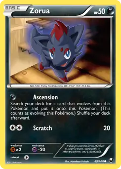 Zorua 69 - Dark Explorers Pokesingles