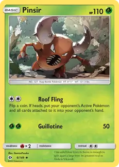 Pinsir 6 - Sun & Moon Base Pokesingles
