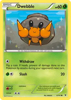 Dwebble 6 - Noble Victories Pokesingles