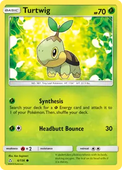 Turtwig 6 - Ultra Prism Pokesingles