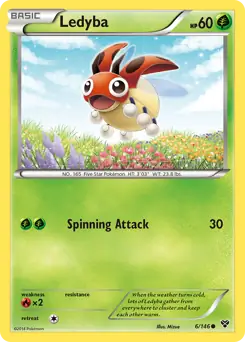 Ledyba 6 - XY Base Pokesingles