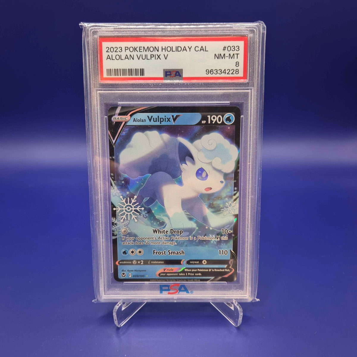 Alolan Vulpix V - 033/195 (Holiday Calendar)