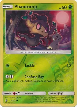 Phantump Reverse Holo 6 - Guardians Rising Pokesingles