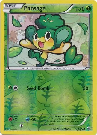 Pansage Reverse Holo 6 - Next Destinies Pokesingles