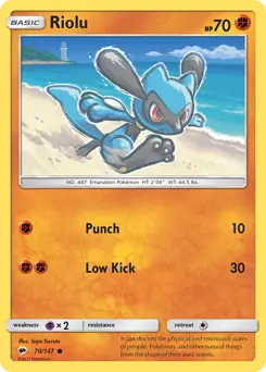 Riolu 70 - Burning Shadows Pokesingles