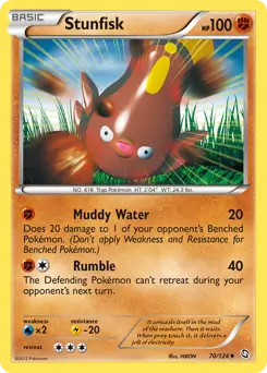 Stunfisk 70 - Dragons Exalted Pokesingles