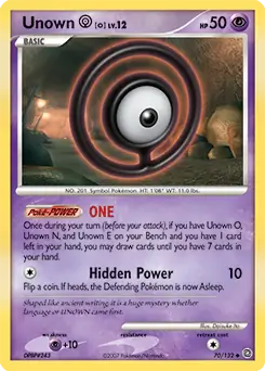 Unown O 70 - Secret Wonders Pokesingles