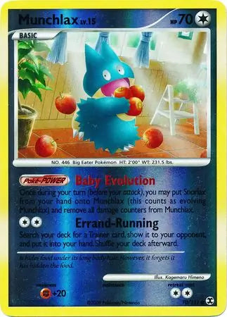 Munchlax Reverse Holo 70 - Rising Rivals Pokesingles