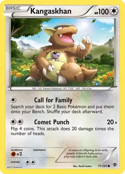 Kangaskhan 71 - Plasma Blast Pokesingles
