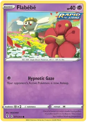 Flabébé 071, Evolving Skies | Sword & Shield, , 5.00 kr, Pokesingles. Kjøp pokemon kort til lave priser hos oss.