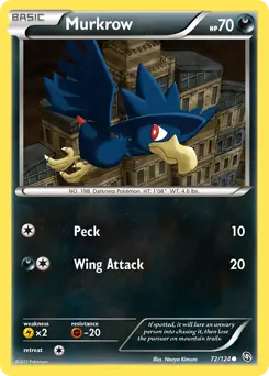 Murkrow 72 - Dragons Exalted Pokesingles