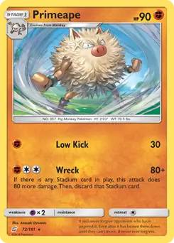 Primeape 72 - Team Up Pokesingles