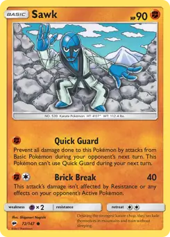 Sawk 72 - Burning Shadows Pokesingles