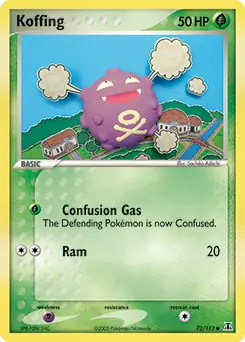 Koffing 72 - Delta Species Pokesingles