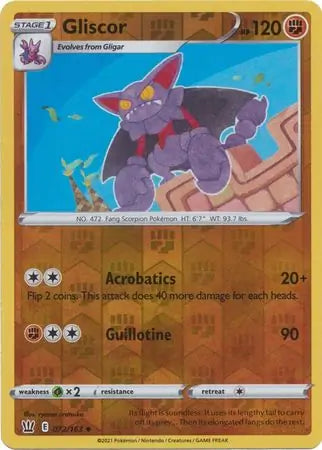Gliscor Reverse Holo 072 - Battle Styles Pokesingles
