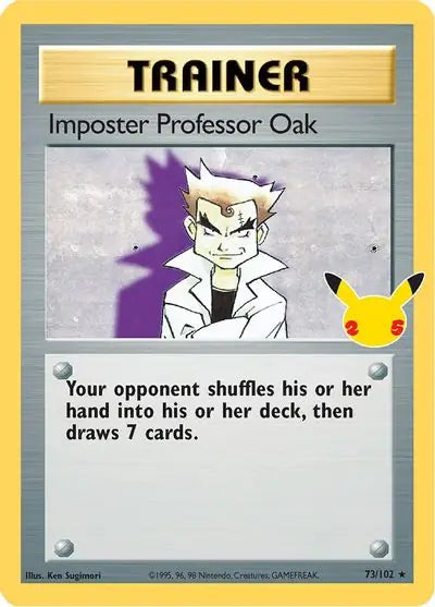 Imposter Professor Oak 73, Celebrations | Sword & Shield, , 7.00 kr, Pokesingles. Kjøp pokemon kort til lave priser hos oss.