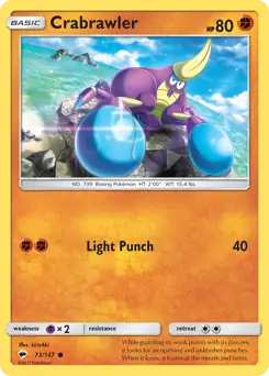 Crabrawler 73 - Burning Shadows Pokesingles