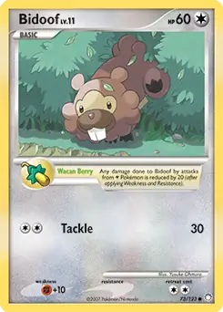 Bidoof 73 - Mysterious Treasures Pokesingles