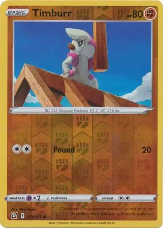 Timburr Reverse Holo 073 - Battle Styles