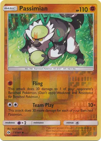 Passimian Reverse Holo 73 - Sun & Moon Base Pokesingles