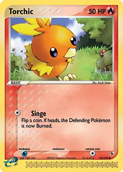 Torchic 74 - Ruby and Sapphire Pokesingles