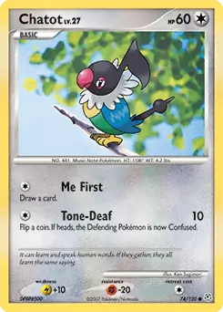 Chatot 74 - Diamond & Pearl Pokesingles