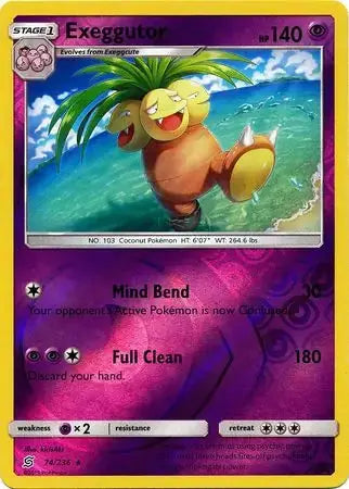 Exeggutor Reverse Holo 74/236 - Unified Minds Pokesingles