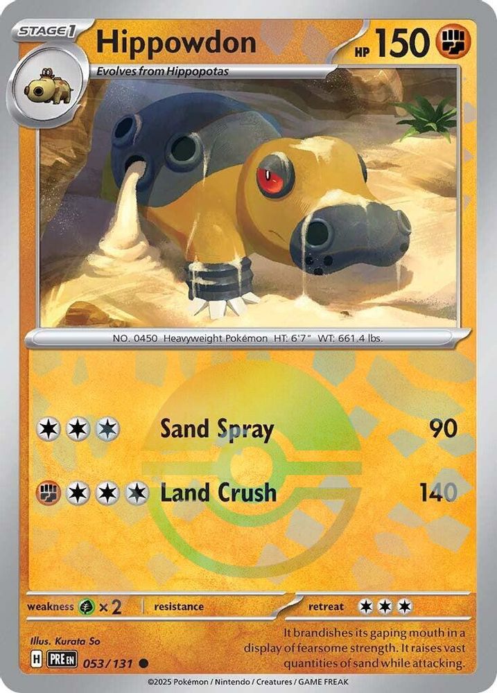 Hippowdon (Poke Ball Pattern) 53 - Prismatic Evolutions
