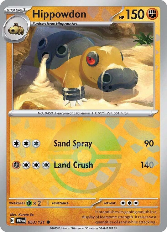 Hippowdon (Poke Ball Pattern) 53 - Prismatic Evolutions