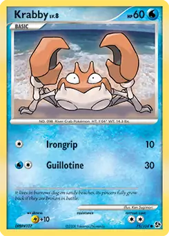 Krabby 75 - Great Encounters Pokesingles