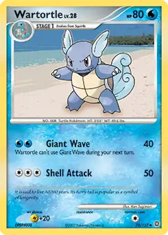 Wartortle 75 - Secret Wonders Pokesingles