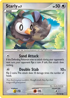 Starly 75 - Stormfront Pokesingles