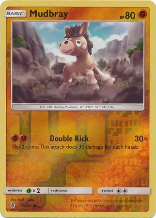 Mudbray Reverse Holo 75 - Guardians Rising Pokesingles