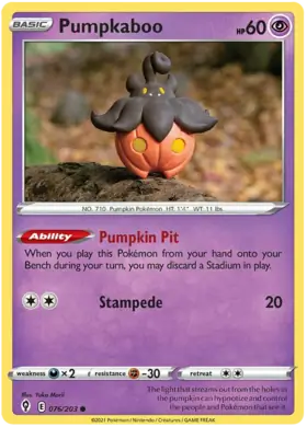 Pumpkaboo 076, Evolving Skies | Sword & Shield, , 5.00 kr, Pokesingles. Kjøp pokemon kort til lave priser hos oss.