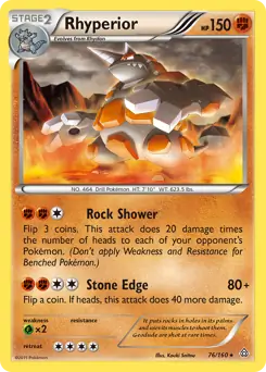 Rhyperior 76 - Primal Clash Pokesingles