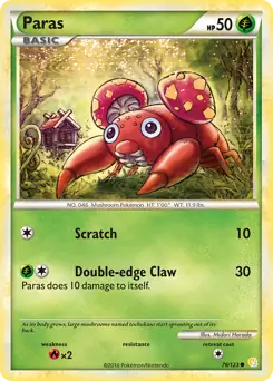 Paras 76 - HeartGold SoulSilver Pokesingles
