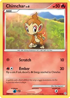 Chimchar 76 - Diamond & Pearl Pokesingles