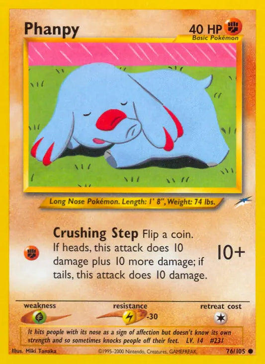 Phanpy 76 - Neo Destiny Pokesingles