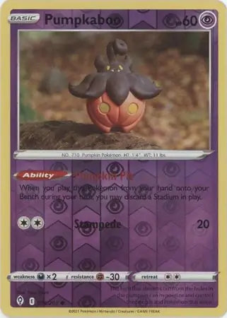 Pumpkaboo Reverse Holo 076, Evolving Skies | Sword & Shield, , 5.00 kr, Pokesingles. Kjøp pokemon kort til lave priser hos oss.