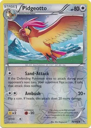 Pidgeotto Reverse Holo 76 - Flashfire Pokesingles